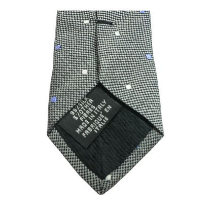 Vintage Gray Polka Dot Neck Tie