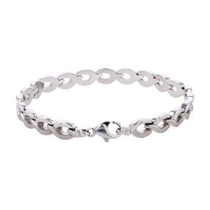 14K White Gold Chain Bracelet