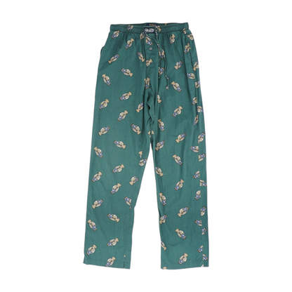Green Print Pajama Bottom
