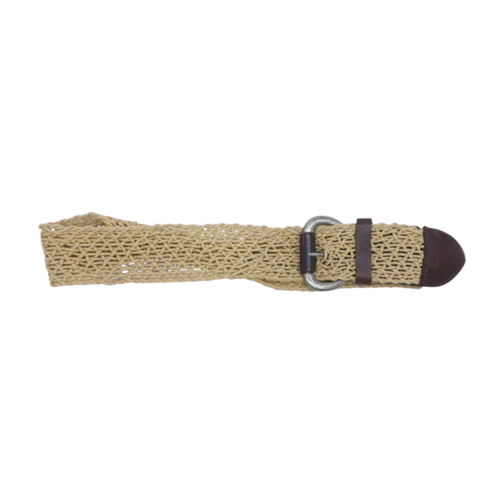 Brave Since 1992 Beige Woven Belt – Image 1