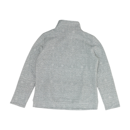 Gray Chevron 1/4 Zip Pullover
