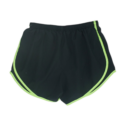 Black Solid Active Shorts