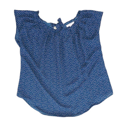 Blue Petite Paisley Blouse