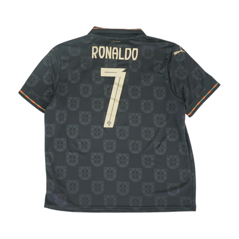 Men's Black Portugal Short Sleeve Jersey