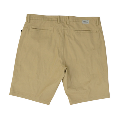 Khaki Solid Chino Shorts