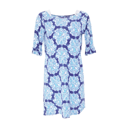 Navy Graphic Mini Dress