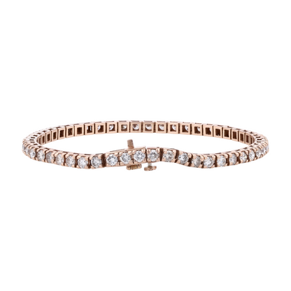 3 5/8 ctw 14K Rose Gold Diamond Tennis Bracelet