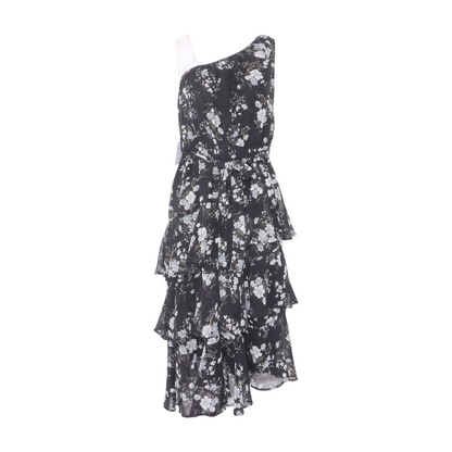 Black Floral Midi Dress