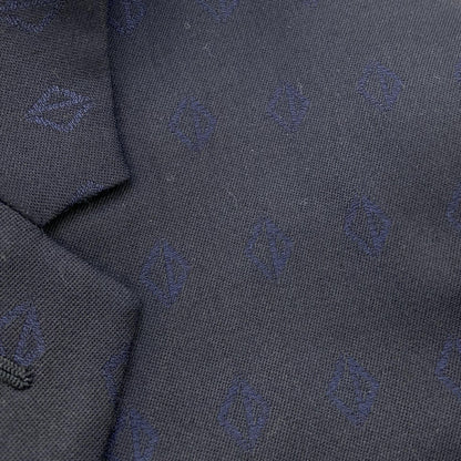 Navy CD Diamond-Print Virgin-Wool Suit