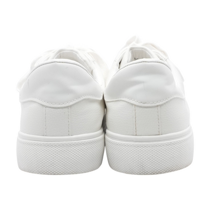 White Low-Top Athletic Shoes