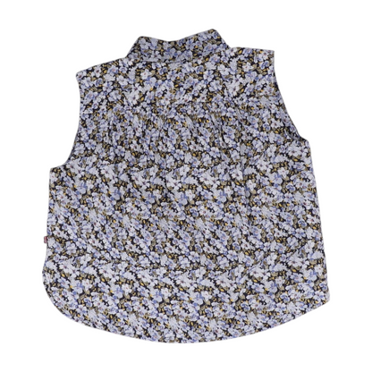 Blue Floral Blouse