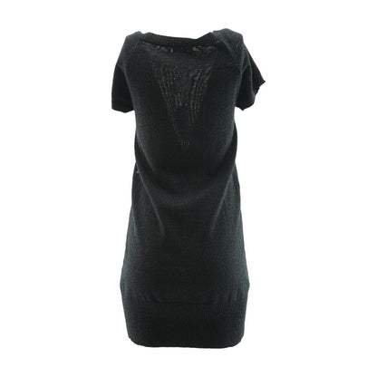 Charcoal Solid Midi Dress