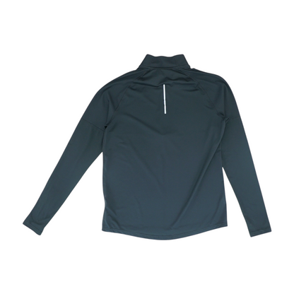 Black Solid 1/4 Zip Pullover