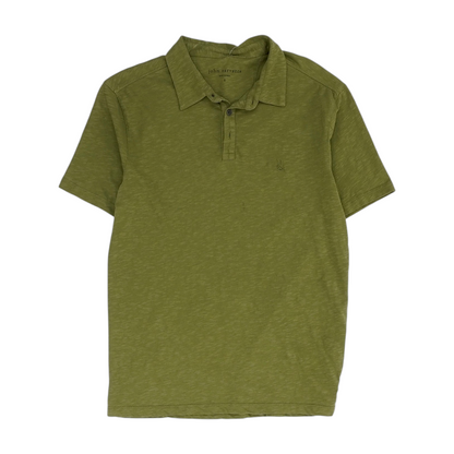 Green Solid Short Sleeve Polo