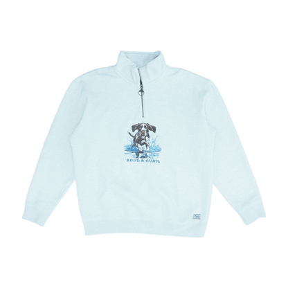 Beige Print 1/4 Zip Pullover