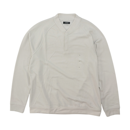 Beige Solid Sweatshirt Pullover
