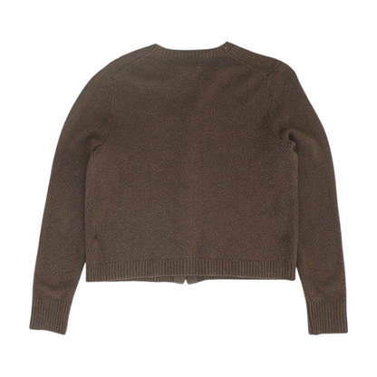 Brown Cardigan Sweater