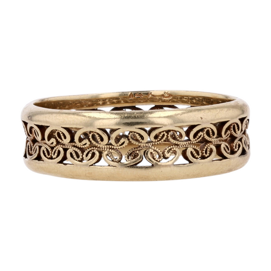 14K Yellow Gold Band Ring