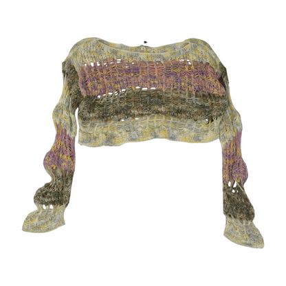 Multi Color Block Pullover Sweater