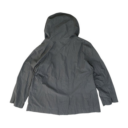 Gray Solid Rain Jacket