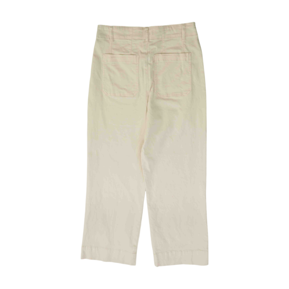 Cream Straight Pants