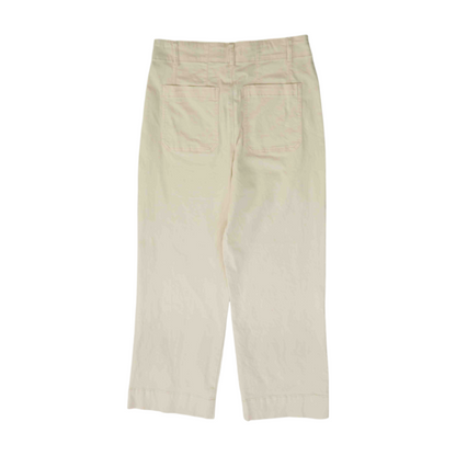 Cream Straight Pants