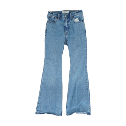 Blue Short Bootcut Jeans