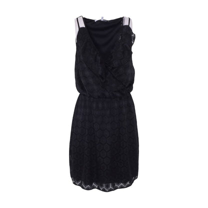 Black Geometric Mini Dress