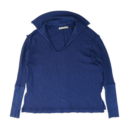 Navy Solid Sweatshirt Pullover