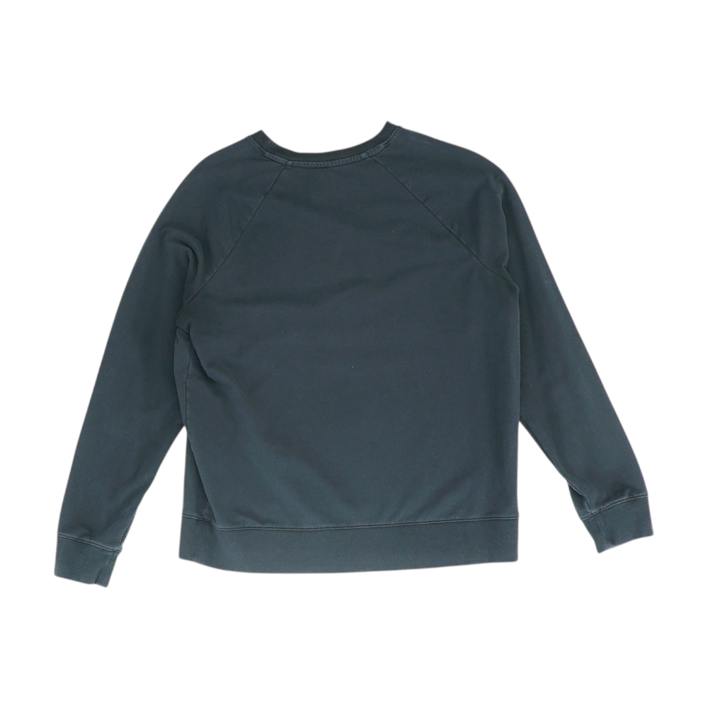 Black Solid Sweatshirt Pullover