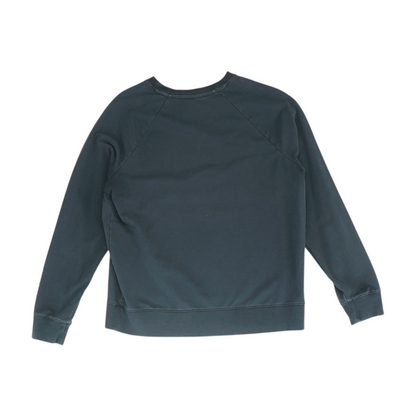 Black Solid Sweatshirt Pullover