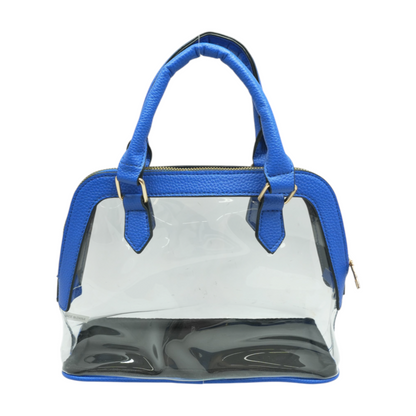 Blue Transparent Stadium Handbag