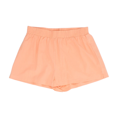 Peach Solid Active Shorts