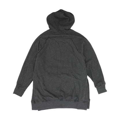 Gray Solid Hoodie Pullover