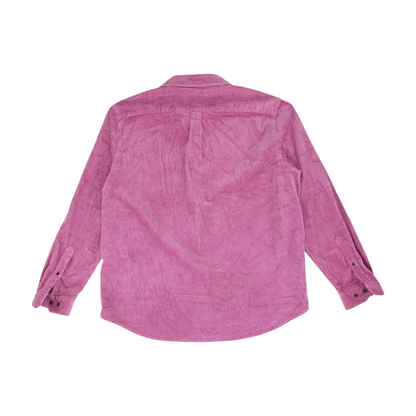 Pink Solid Flannel Button Down