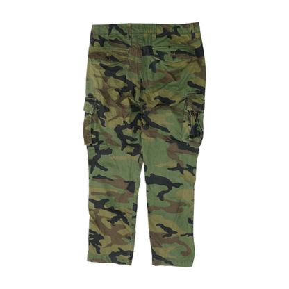 Green Camo Straight Pants
