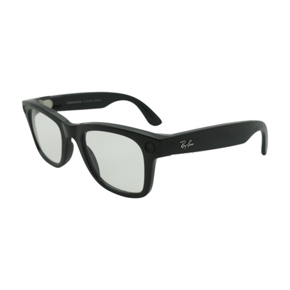 Black Wayfarer Smart Glasses