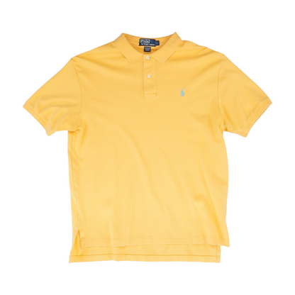 Orange Solid Short Sleeve Polo