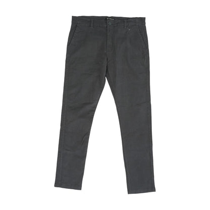 Gray Solid Chino Pants