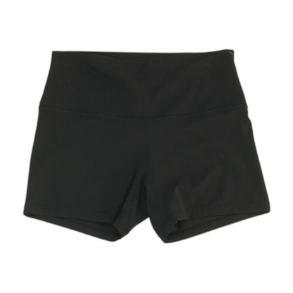 Black Solid Active Shorts