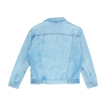 Blue Solid Denim Jacket