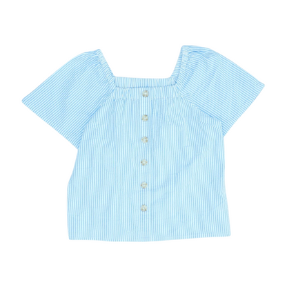 Blue Striped Blouse