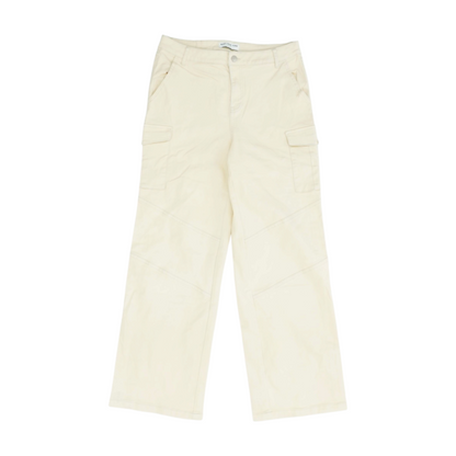 Beige Wide Leg Jeans