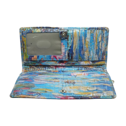 Blue Continental Wallet