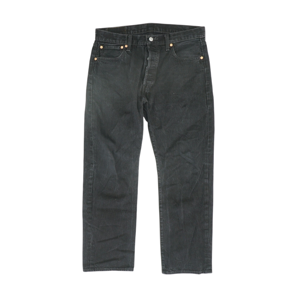 501 Black Straight Jeans