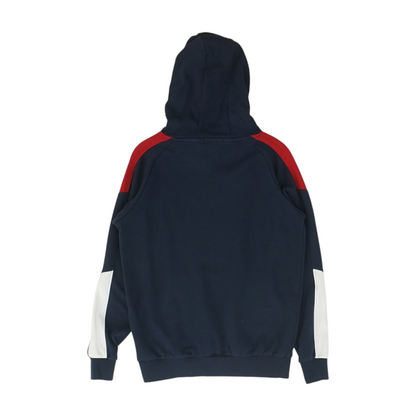 Navy Color Block Hoodie Pullover