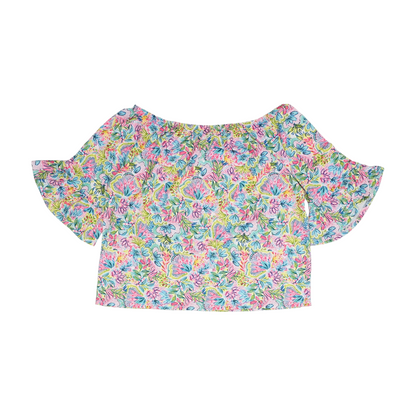 Pink Floral Blouse