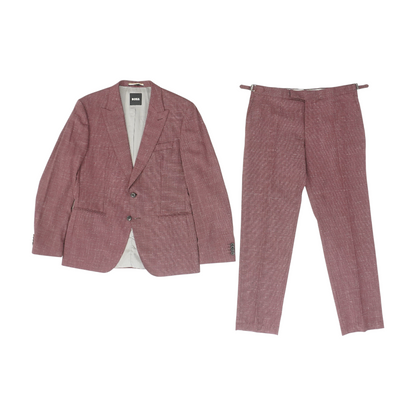 Burgundy Solid Suit