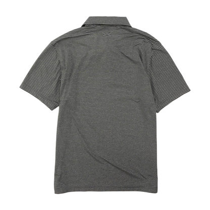 Under Armour Gray Striped Short Sleeve Polo – Image 2