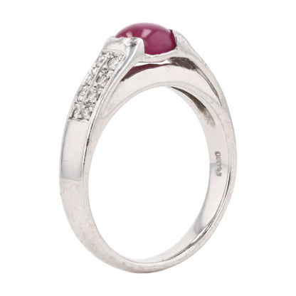 1 5/8 ctw Platinum Ruby Band